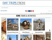 Tablet Screenshot of daytripsfrom.com